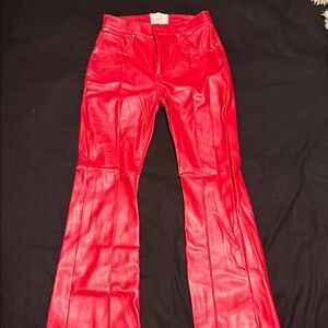 REVICE Bold Red Wide Leg Pants